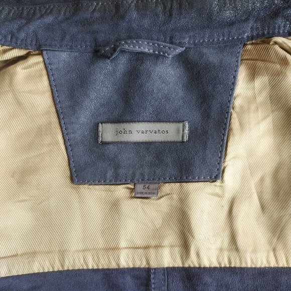 JOHN VARVATOS MEN'S IZZY LEATHER SHIRT JACKET - Picture 11 of 12